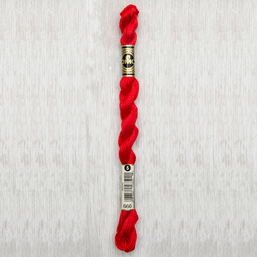 [dmc-perle-5-0666-bright-red--orange-ball] DMC Perle #5 0666 Bright Red