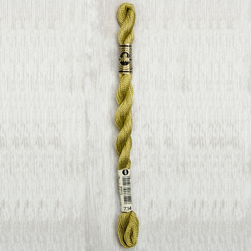 [DMCPerleCotton5734] DMC Perle #5 0734 Light Olive Green