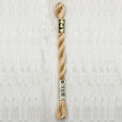 [DMCPerleCotton5738] DMC Perle #5 0738 Very Light Tan