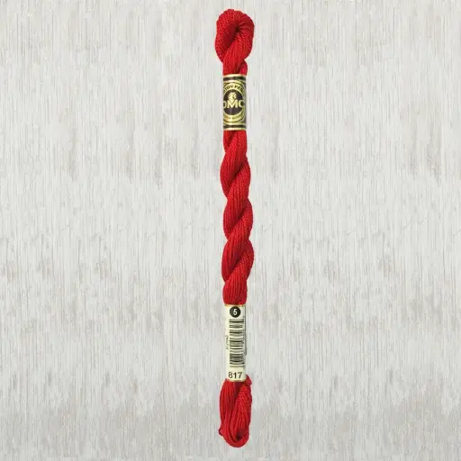 [DMCPerleCotton5817] DMC Perle #5 0817 Very Dark Coral Red