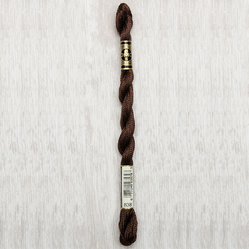 [DMCPerleCotton5838] DMC Perle #5 0838 Very Dark Beige Brown