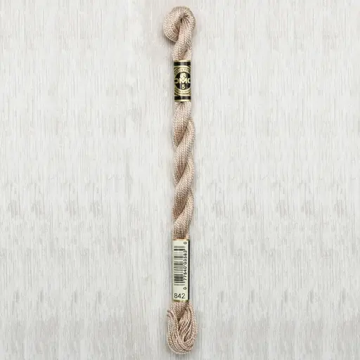 [DMCPerleCotton5842] DMC Perle #5 0842 Very Light Beige Brown