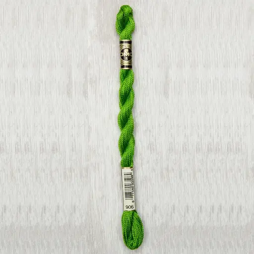 [DMCPerleCotton5906] DMC Perle #5 0906 Medium Parrot Green