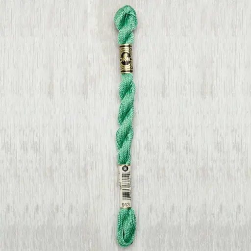 [DMCPerleCotton5913] DMC Perle #5 0913 Medium Nile Green