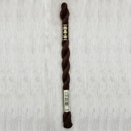 [DMCPerleCotton5938] DMC Perle #5 0938 Ultra Dark Coffee Brown