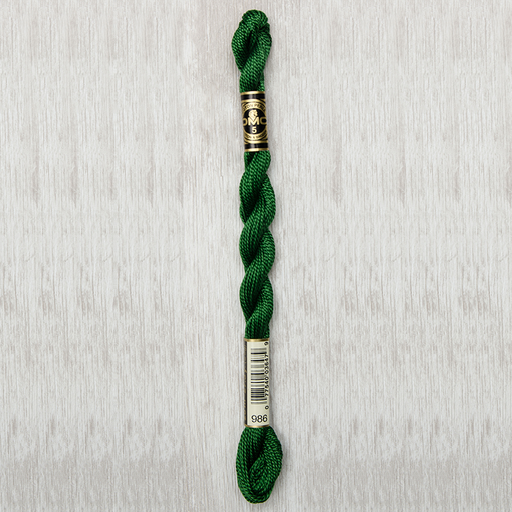 [DMCPerleCotton5986] DMC Perle #5 0986 Very Dark Forest Green