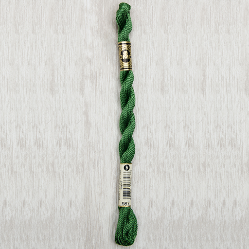 [DMCPerleCotton5987] DMC Perle #5 0987 Dark Forest Green
