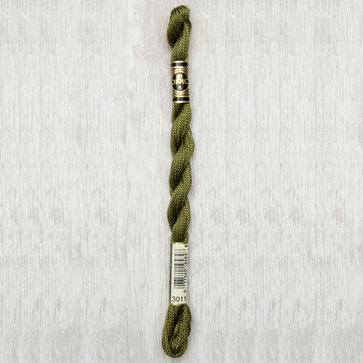 [DMCPerleCotton53011] DMC Perle #5 3011 Dark Khaki Green