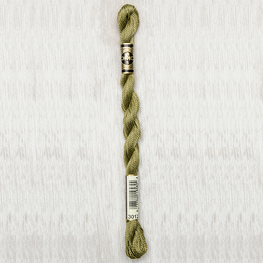 [DMCPerleCotton53012] DMC Perle #5 3012 Medium Khaki Green