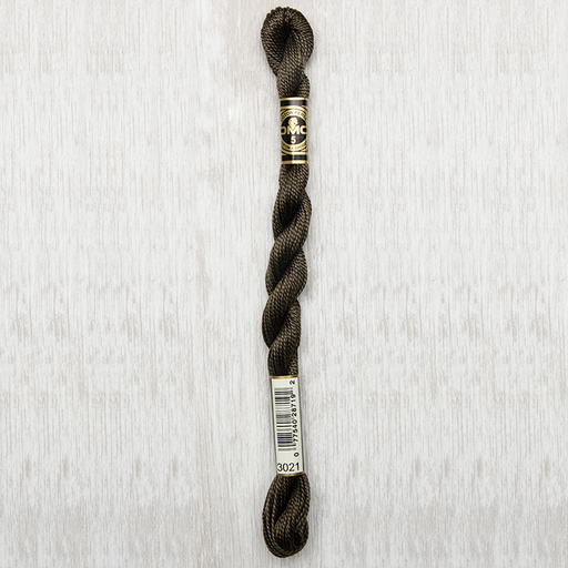 [DMCPerleCotton53021] DMC Perle #5 3021 Very Dark Brown Gray