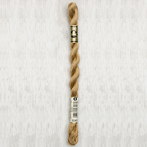 [DMCPerleCotton53045] DMC Perle #5 3045 Dark Yellow Beige