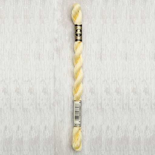 [DMCPerleCotton53078] DMC Perle #5 3078 Very Light Golden Yellow