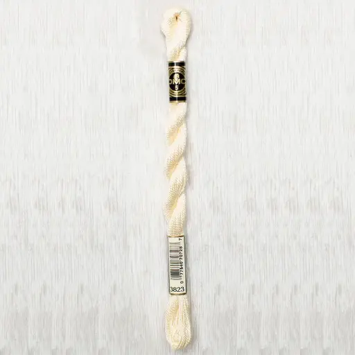 [DMCPerleCotton53823] DMC Perle #5 3823 Ultra Pale Yellow