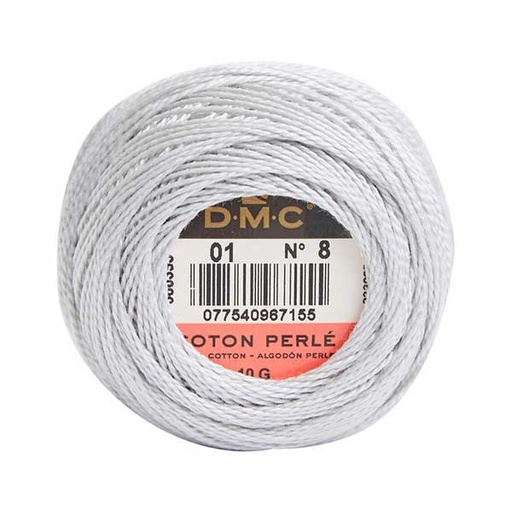 [dmcpearlperle8001] DMC Perle #8 0001 White Tin