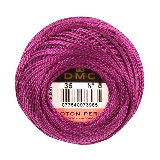 [dmcpearlperle35] DMC Perle #8 0035 Very Dark Fuchsia