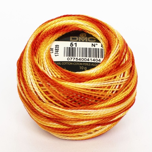 [DMCPerle880051] DMC Perle #8 0051 Variegated Burnt Orange