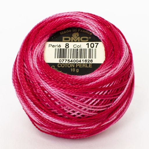 [DMCPerle880107] DMC Perle #8 0107 Variegated Carnation