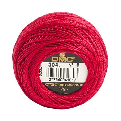 [DMCPerle880304] DMC Perle #8 0304 Medium Red