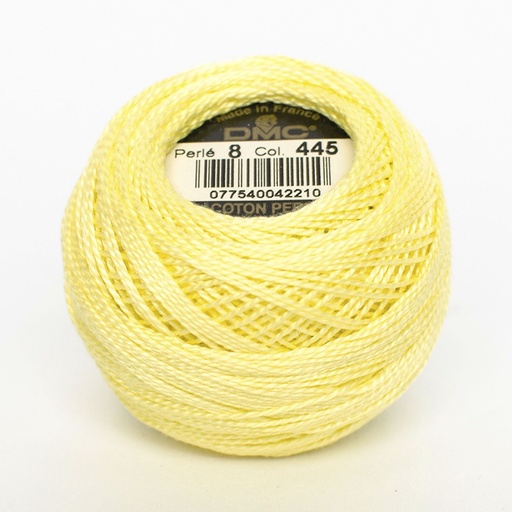 [DMCPerle880445] DMC Perle #8 0445 Light Lemon