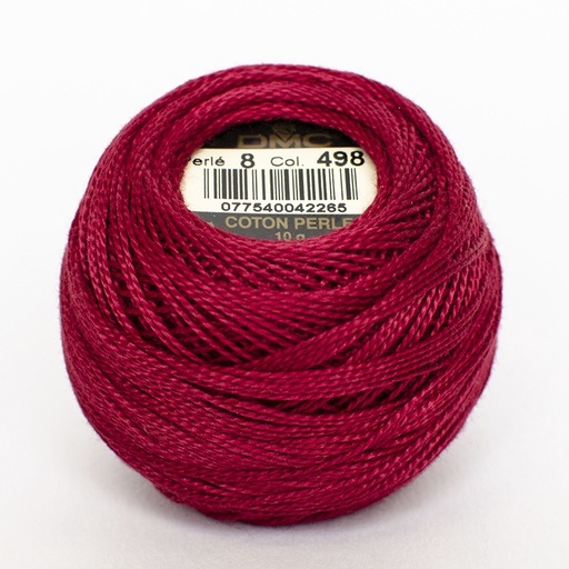 [DMCPerle880498] DMC Perle #8 0498 Dark Red