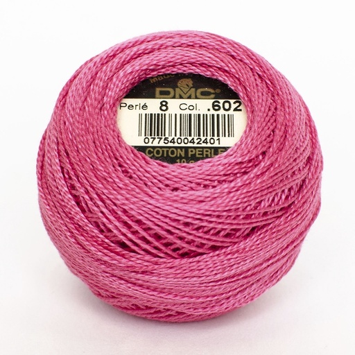 [DMCPerleCotton80602] DMC Perle #8 0602 Medium Cranberry