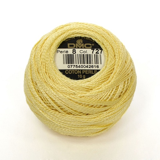 [DMCPerle88727] DMC Perle #8 0727 Very Light Topaz