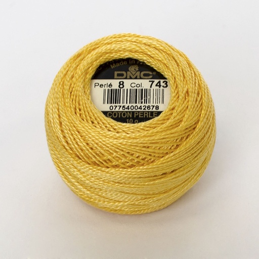 [DMCPerle88743] DMC Perle #8 0743 Medium Yellow