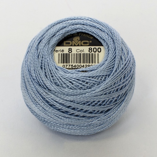 [DMCPerle88800] DMC Perle #8 0800 Pale Delft Blue