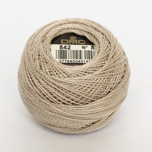 [DMCPerle880842] DMC Perle #8 0842 Very Light Beige Brown