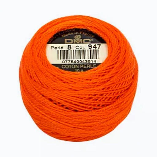 [dmc-pearl-perle-cotton-8-0947] DMC Perle #8 0947 Burnt Orange