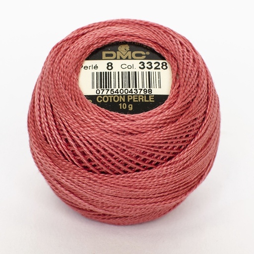 [DMCPerle883328] DMC Perle #8 3328 Dark Salmon