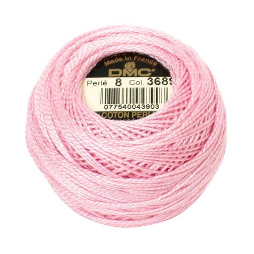 [DMCPerle883689] DMC Perle #8 3689 Light Mauve