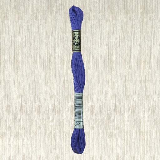 [DMCStrandedCotton0032] DMC Stranded Cotton 0032 Dark Blueberry