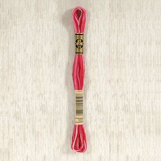 [DMCStrandedCotton107] DMC Stranded Cotton 0107 Variegated Carnation