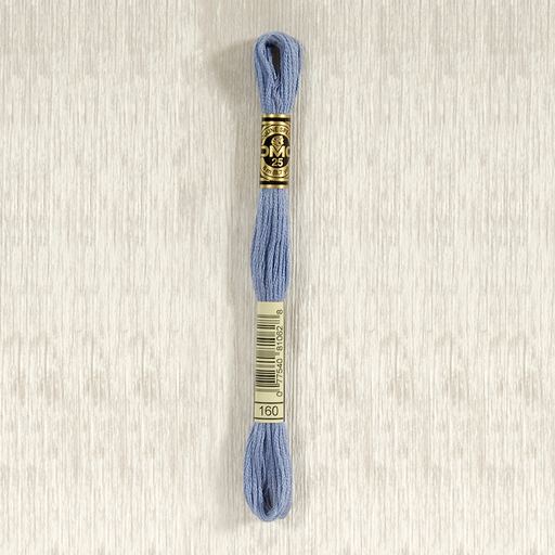 [DMCStrandedCotton160] DMC Stranded Cotton 0160 Medium Gray Blue