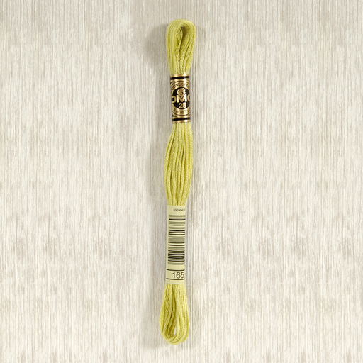 [DMCStrandedCotton165] DMC Stranded Cotton 0165 Very Light Moss Green