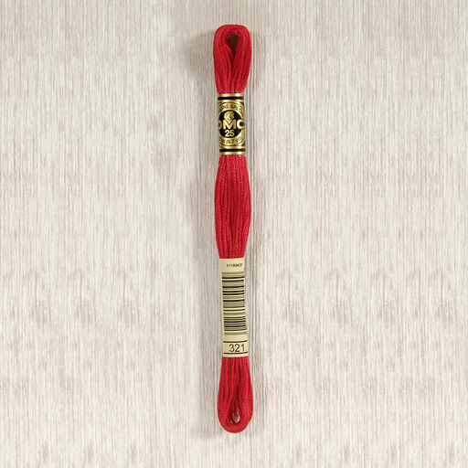 [DMCStrandedCotton321] DMC Stranded Cotton 0321 Red