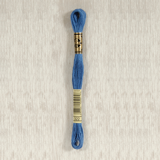 [DMCStrandedCotton322] DMC Stranded Cotton 0322 Dark Baby Blue