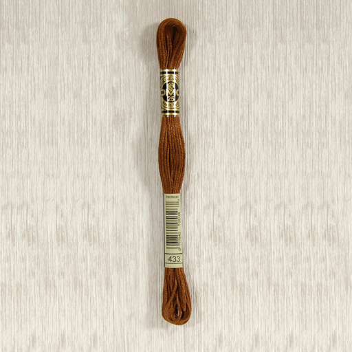 [DMCStrandedCotton433] DMC Stranded Cotton 0433 Medium Brown