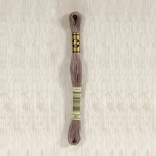 [DMCStrandedCotton451] DMC Stranded Cotton 0451 Dark Shell Gray