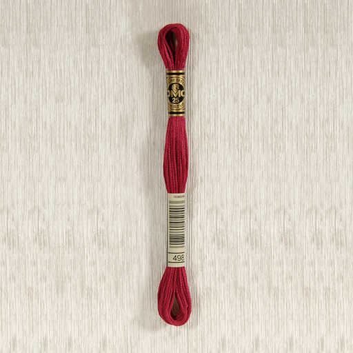 [DMCStrandedCotton498] DMC Stranded Cotton 0498 Dark Red