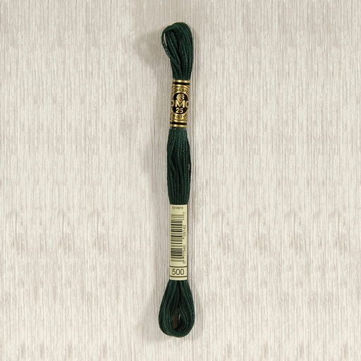 [DMCStrandedCotton500] DMC Stranded Cotton 0500 Very Dark Blue Green