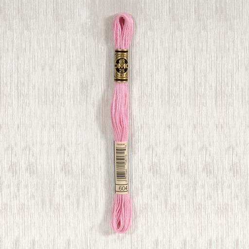 [DMCStrandedCotton604] DMC Stranded Cotton 0604 Light Cranberry