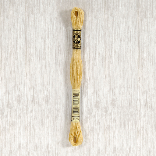 [DMCStrandedCotton676] DMC Stranded Cotton 0676 Light Old Gold
