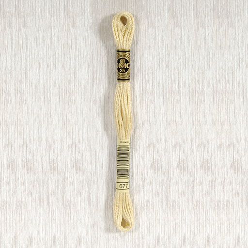 [DMCStrandedCotton677] DMC Stranded Cotton 0677 Very Light Old Gold