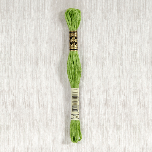 [DMCStrandedCotton704] DMC Stranded Cotton 0704 Bright Chartreuse