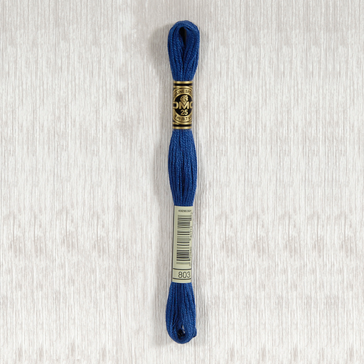 [DMCStrandedCotton803] DMC Stranded Cotton 0803 Ultra Very Dark Baby Blue