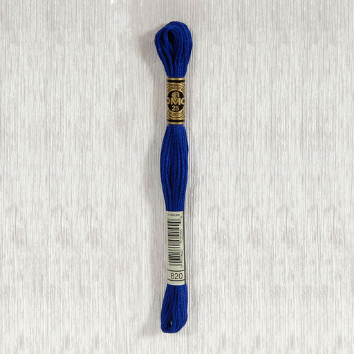 [DMCStrandedCotton820] DMC Stranded Cotton 0820 Very Dark Royal Blue
