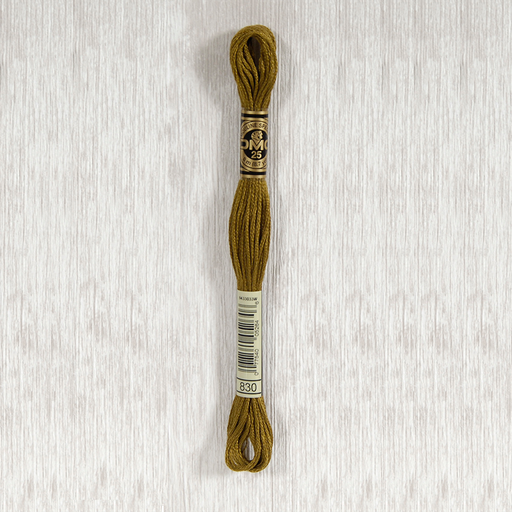 [DMCStrandedCotton830] DMC Stranded Cotton 0830 Dark Golden Olive