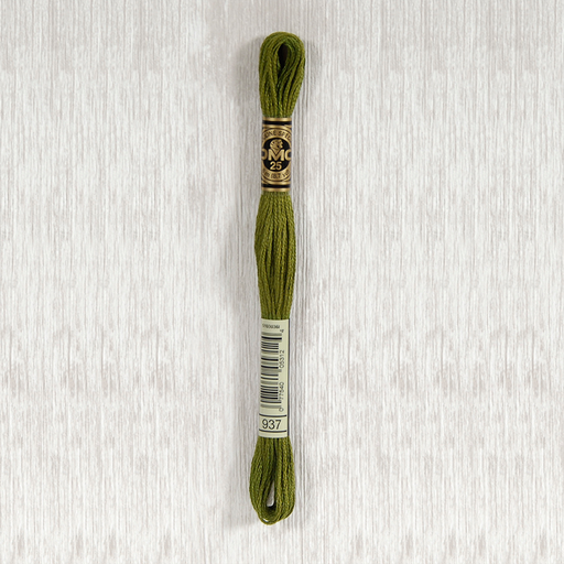 [DMCStrandedCotton937] DMC Stranded Cotton 0937 Medium Avocado Green